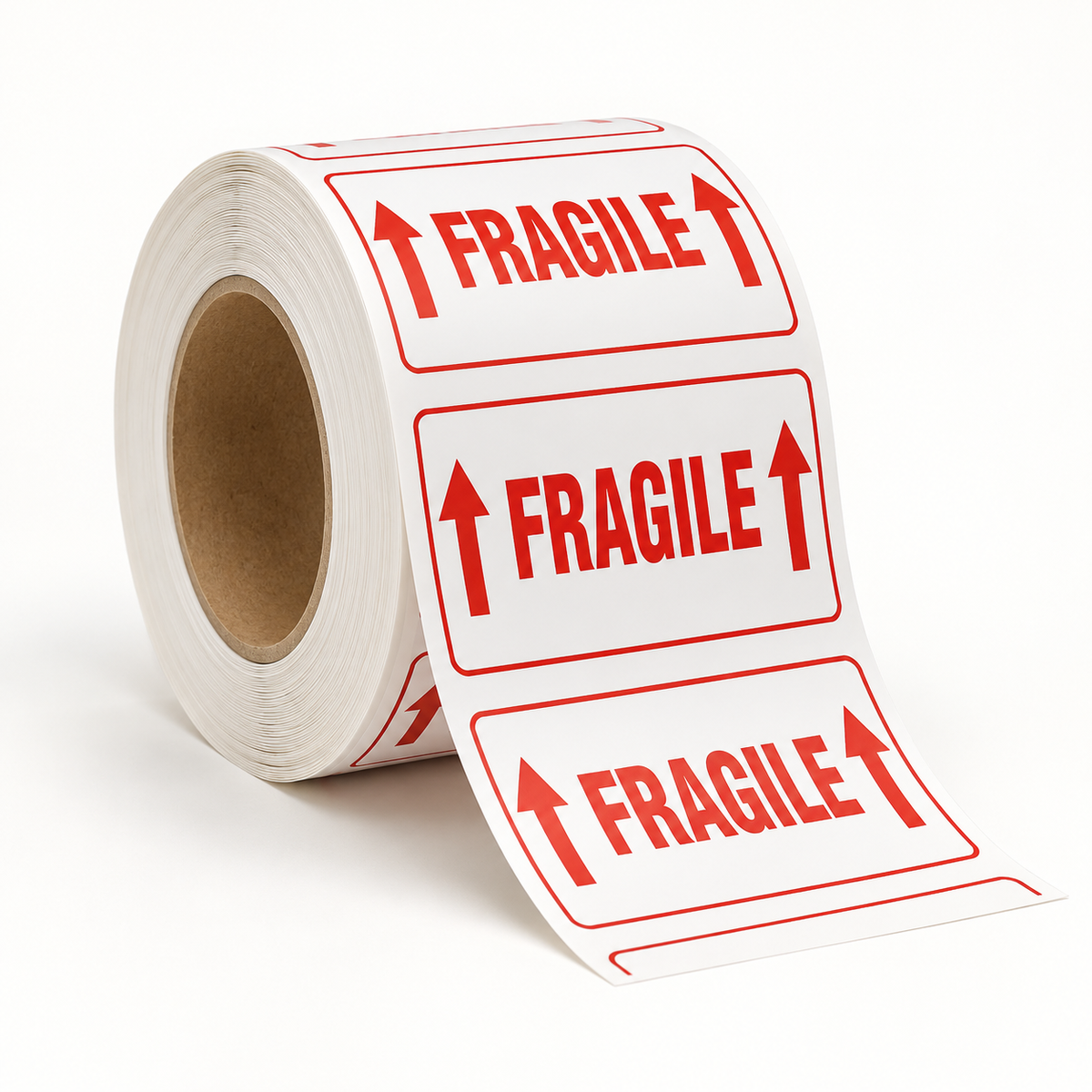 Rouleau d'étiquettes Fragile & pièces — Ukartio